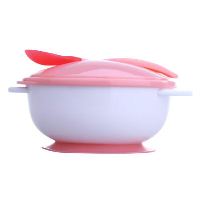 

Baby Infants feeding Bowl With Sucker&Temperature Sensing Spoon