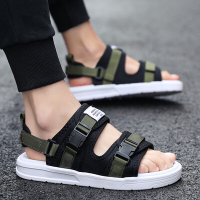 

Youngs sandal mens summer one-to-one Korean mens dual-purpose beach slippers breathable anti-slip external-wear and