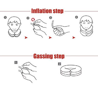 

Full Velvet Cervical Traction Device Portable Household Inflatable Neck Support Inflatable Pillow with Inflation Valve