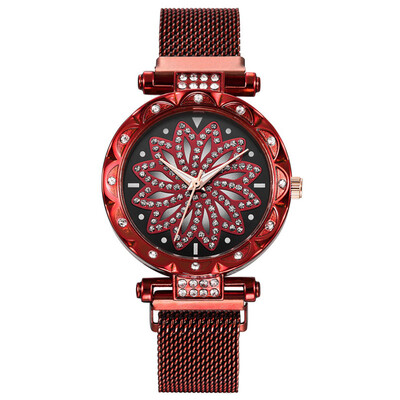

Lucky Women Watches Turntable Dial Luxury Ladies Clock Fashion Quartz Wristwatch Casual Dress Gift High Quality Kol Saati