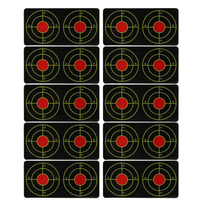 

50pcs Targets Glow 6x6cm Reactive Splatter Paper Target for Hunting Train