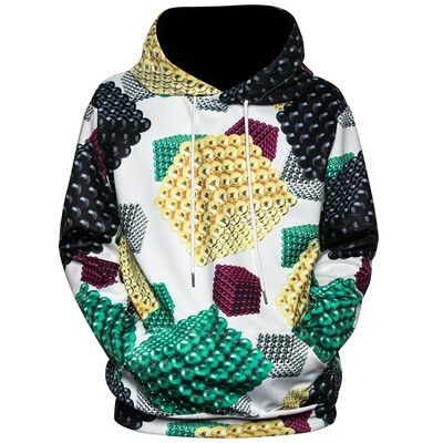 

3D Magnetic Balls Print Pullover Hoodie