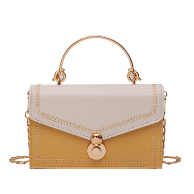 

Fashion hit color plaid bucket bag 2019 new European&American style portable handbags tide wild temperament square buckle shoulder bag