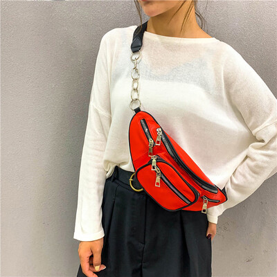 

Tailored Women Fashion Zipper Wild Chest Bag Waist Bag Messenger Bag Shoulder Bag