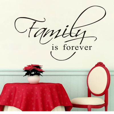

〖Follure〗Family is Forever New 2019 Carved Fashion Home Living Room Wall Sticker