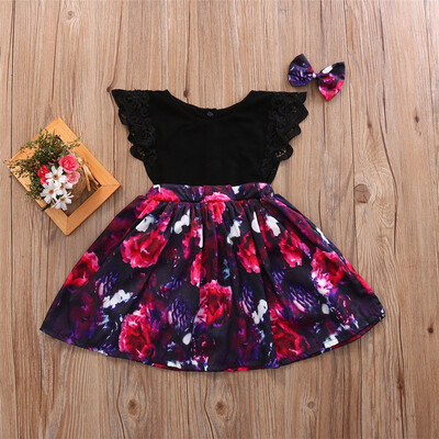 

Toddelr Kids Baby Girls Sister Matching Floral Jumpsuit Romper Dress Outfits Set