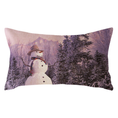 

Tailored Christmas Home Decor Office Sofa Cushion Rectangle Pillow Festive Pillowcase