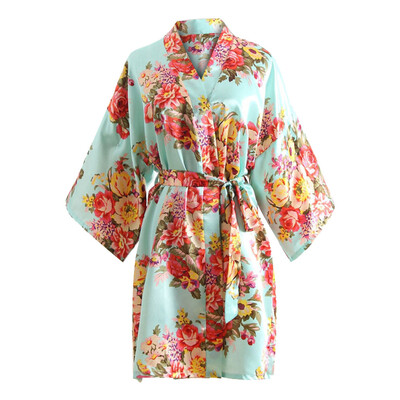 

Toponeto Women Sexy Print Blossom Kimono Dressing Gown Bath Robe Lingerie Nightdress