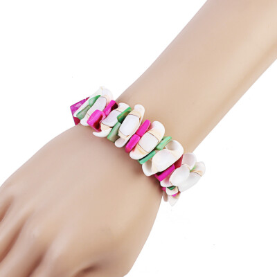 

Boho Style Shell Bracelets For Women Girls Handmade Multicolor Seashell Bracelet Beach Jewelry Gifts