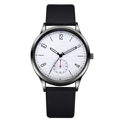

Monocular watch Korean retro casual trend alloy quartz watch quality PU belt business mens watch