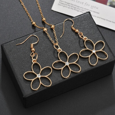 

Necklace Earrings Set Womens Drop Earrings Luxury Alloy Bag Shape Design Earrings Necklace Set Fashion Wedding Party Jewelry