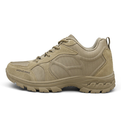 

Mens autumn&winter new leather breathable low to help outdoor military boots lightweight tactical boots hiking shoes