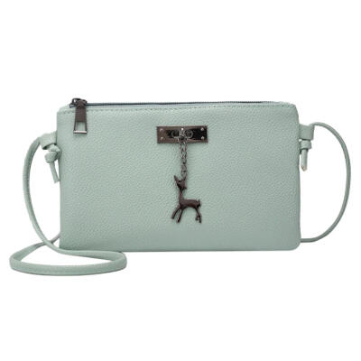 

Zipper Shoulder Bag Women Girl PU Leather Casual Envelope Crossbody Handbag