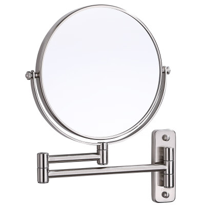 

CVBAB makeup mirror bathroom wall-mounted telescopic folding beauty mirror double-sided brushed makeup mirror 7 times CM06BN