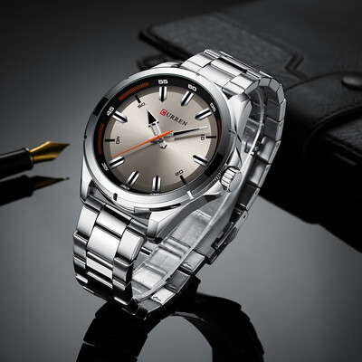 

Gobestart Waterproof Large Dial Watch Mens Casual Fashion Steel Belt Large Dial Watch