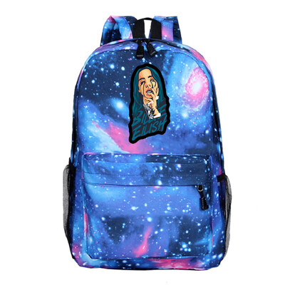 

Billie Eilish Backpack Hip Hop Bags Casual 3D Starry Sky Printed School Bags for Boys Girls Women