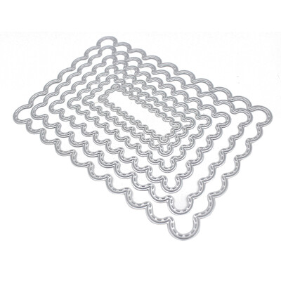 

6pcs Cutting Dies Frame DIY Album Scrapbook Bookmark Card Decor Tool