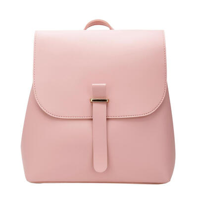 

Elegant Simple Women Girls Leather Travel Backpacks Pure Shoulder Handbags