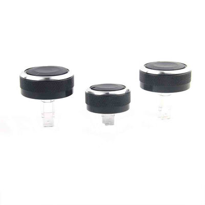 

3PCSSet Air Conditioning Heat Control Switch AC Knob Replacement for Nissan Tiida Black Aluminium&Plastic