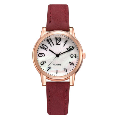 

Simple Arabic Digital Fashion Watch Casual Vintage Strap Womens Quartz Watch