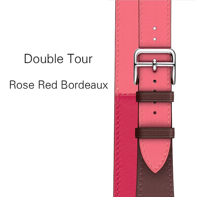 

Kebitt genuine leather men women double tour band For apple watch series 5 4 3 2 1 iwatch strap 38 40MM 42 44mm