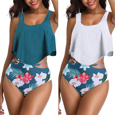 

Roseonmyhand Women Print Push-Up Padded Bra Beach Bikini Set Swimsuit Beachwear Swimwear