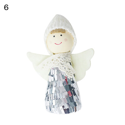 

Christmas Tree Hanging Angel Doll Pendant Ornament with Rope Home Decoration