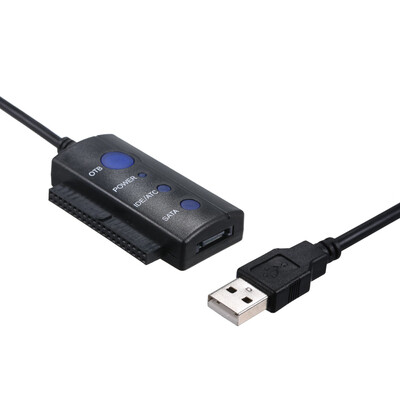 

IDESATA to USB20 Adapter Converter Cable Hot-Swap for 2535 HDD Hard Drive DiskEU Plug