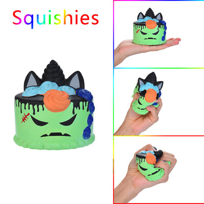

Tailored Halloween Demon Cake Scented Squishies Slow Rising Kids Toys Stress Relief Toy