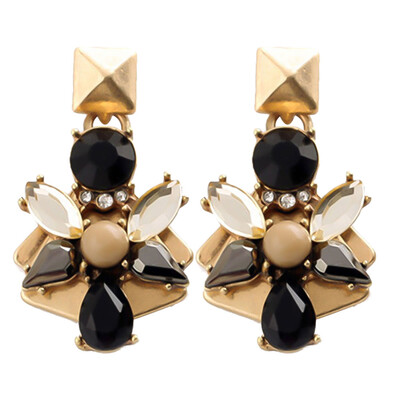 

Factory Price Vintage Earrings 2018 New Retro Water Drop Flowers Women Jewelry Brincos