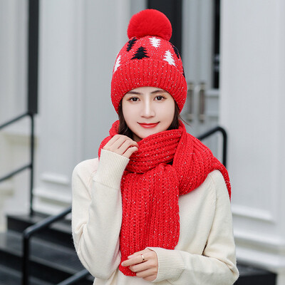 

Hat Womens winter Korean fashion all kinds of plush warm autumn&winter cycling womens sweet&lovely knitting wool hat