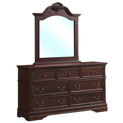

7 Drawers Luxury Chest Dresser Mirror Storage Set