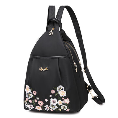 

Shoulder bag Oxford cloth small backpack Chaozhou Baitao national style embroidery chest bag fashionable light oblique Bag