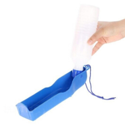 

New Popular Portable Pet Drink Water Bottle Bowl Water Dispenser Foldable Plastic Feeding Dog Cat Travel Outdoor Pet Water Bottle