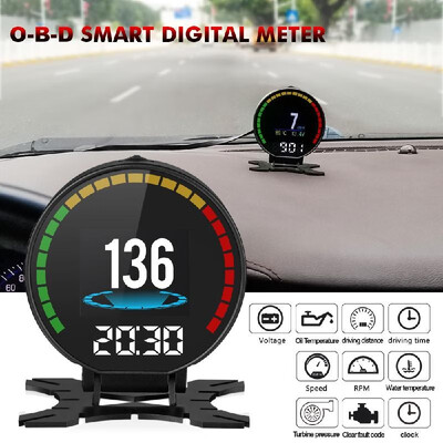 

Head-Up Display Speed Temperature Voltage Single Range Display Car HUD