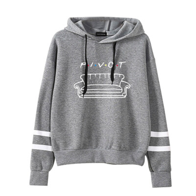 

New Fashion Letter Printed Pivot Sofa Hooded Sweatshirt Friends Tv Show Pullover Hoodie Long Sleeve Sweatshirt Tops