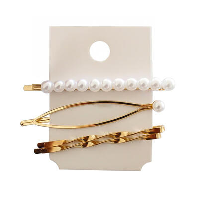 

4pcsset Irregular Hair Clips Women Girl Hairgrip Imitation Pearl Hairpins