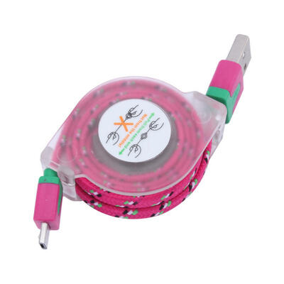

Retractable Micro USB Cable Portable Charging And Syncing Cord For Android Phone