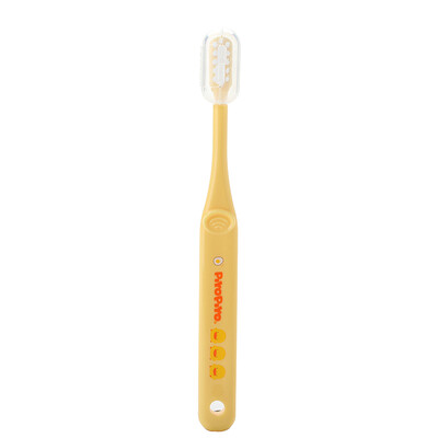 

Yellow duckling PIYOPIYO infant baby 1-2-3 years old small head soft fur milk tooth training toothbrush portable one pack 830458