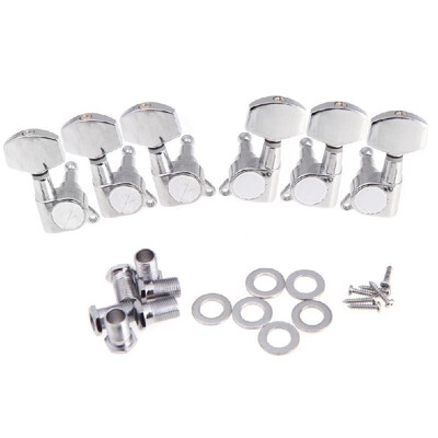 

3R 3L Chrome Electric Acoustic Guitar String Tuning Pegs Tuners Machine Heads