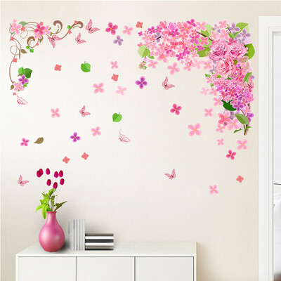 

〖Follure〗New Eiffel Tower Butterfly Flower Fairy Stickers Bedroom Living Room Walls