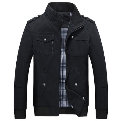 

Gobestart Men Winter Warm Jacket Overcoat Outwear Slim Long Trench Zipper Coat
