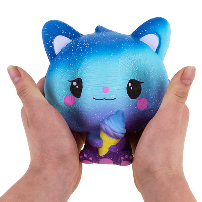 

Siaonvr Squishy Galaxy Cat Scented Charm Slow Rising Squeeze Stress Reliever Toy