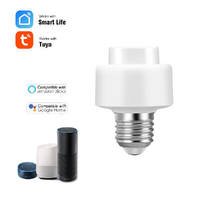 

WiFi Smart Light Bulb Holder Wireless Lamp Holder Compatible with Amazon Alexa & for Google Home for Smart Home