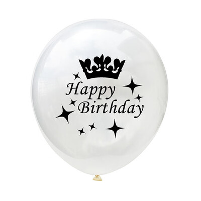 

FUNNYBUNNY 12 Inch Transparent Crown Birthday Latex Confetti Balloon 30 40 50 Birthday Balloon Birthday Party Decorations Adult