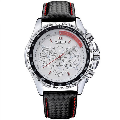 

MEGIR Mens Quartz WatchProfessional Waterproof Sport Watch With Back Light