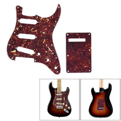 

Tortoise Red Guitar Pick Guard Back Plate with 20pcs Screws for Stratocaster Strat Style Electric Guitar