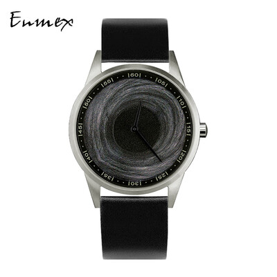 

Enmex Creative Design Watch fine steel Waterproof Oil Painting Dazzling Whirlpool Mens Watch