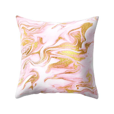 

Colorful Pillowcase 4545 Rosiest Geometric Marble Texture Pillow Case Super Soft Throw Sofa Bed Cushion Cover Protector Micro Fib