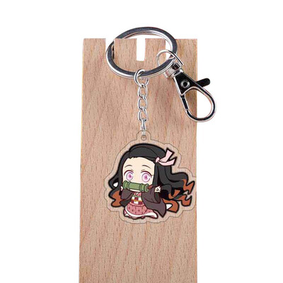 

CAR-TOBBY Anime Demon Kimetsu no Yaiba Kamado Tanjirou Keychains Key chains Acrylic Gift